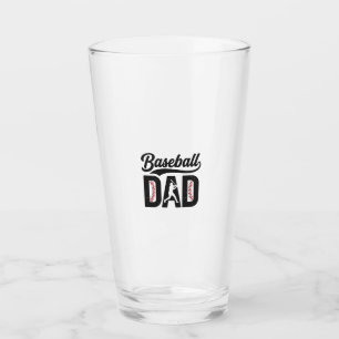 Baseball Dad Vintage Engraving T-Shirt Design_1 Glass