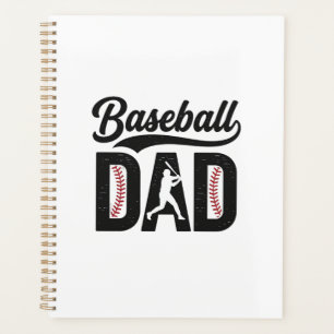Baseball Dad Vintage Engraving T-Shirt Design_1 Planner