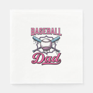 Baseball Dad Vintage Engraving T-Shirt Design (2)_ Napkin