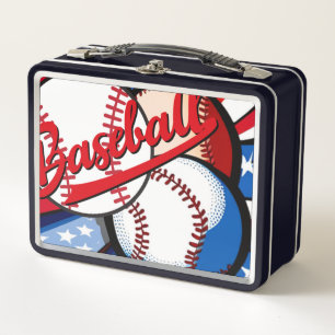 Baseball Days Metal Lunch Box