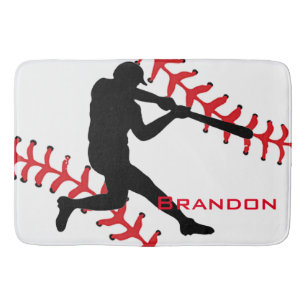 Baseball Design Bath Mat