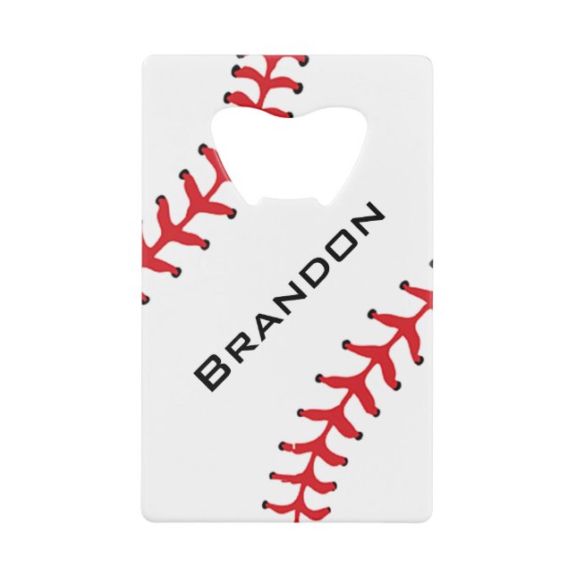 Baseball Design Bottle Opener (Front)