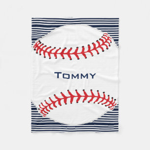 Baseball Design Fleece Blanket