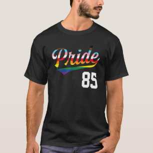 Baseball Design Number 85 Gay Pride Inclusive Rain T-Shirt