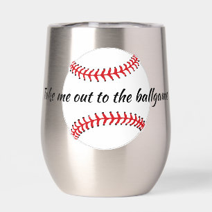 Baseball Design Thermal Wine Tumbler