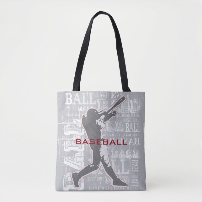 Baseball Design Tote Bag (Front)