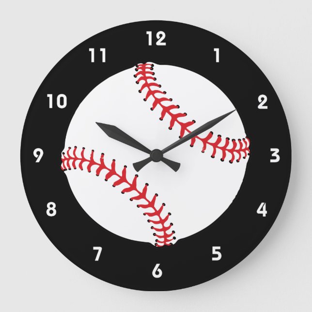 Baseball Design Wall Clock (Front)