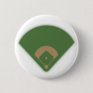 Baseball Diamond: 6 Cm Round Badge