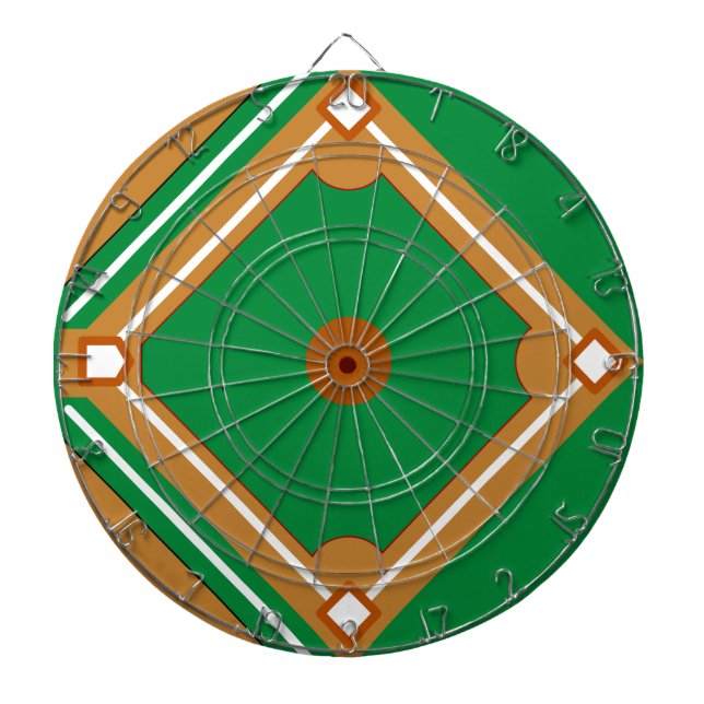 Baseball Diamond Dartboard (Front)