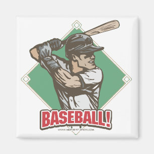 Baseball Diamond Slugger Sports Gear Magnet