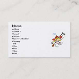 Baseball Dive Girls Softball T-shirts and Gifts Business Card