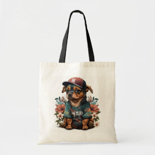 Baseball Dogs Tote Bag