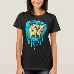 Baseball Drip 6 7 Number 67 Six Seven Meme Mens Bo T-Shirt