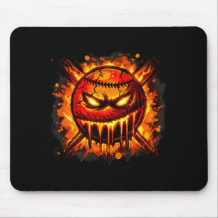 Baseball Drip Angry Lava Slime Ball Graphic Mouse Pad