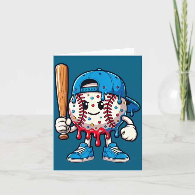 Baseball Drip Baseball Life Style 101 Apparel Yout Card (Front)
