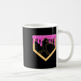 Baseball Drip Boy Home Plate Ice Cream Youth Baseb Coffee Mug