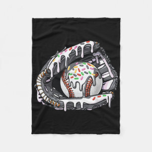 Baseball Drip Boys Girls Baseball Gloves Baseball  Fleece Blanket