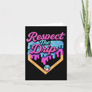Baseball Drip Boys Home Plate Ice Cream Respect Th Card