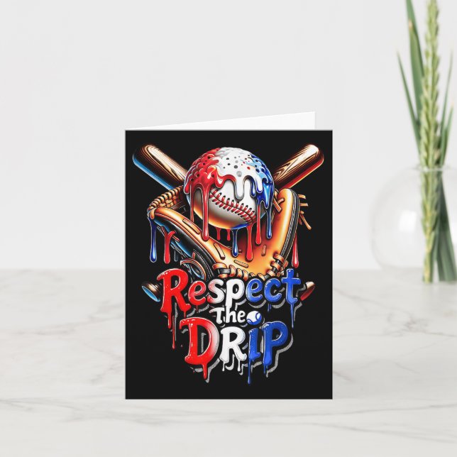 Baseball Drip Boys Home Plate Respect The Drip 4th Card (Front)