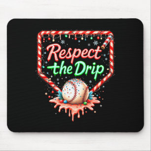 Baseball Drip Boys Ice Cream Christmas Youth Respe Mouse Pad