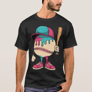 Baseball Drip Boys Ice Cream T-Shirt