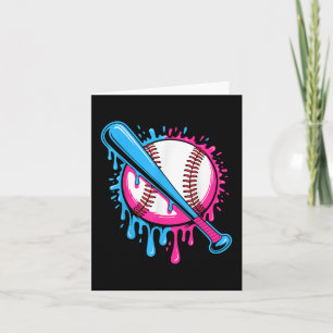 Baseball Drip For Boys Ice Cream Drip Youth Boys B Card