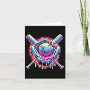 Baseball Drip For Boys Ice Cream Drip Youth Boys B Card