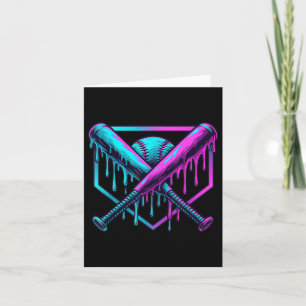 Baseball Drip For Boys Ice Cream Drip Youth Boys B Card
