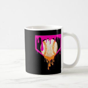 Baseball Drip For Boys Ice Cream Drip Youth Boys B Coffee Mug