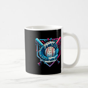 Baseball Drip For Boys Ice Cream Drip Youth Boys B Coffee Mug