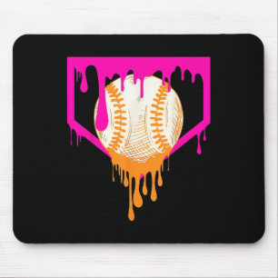 Baseball Drip For Boys Ice Cream Drip Youth Boys B Mouse Pad