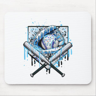 Baseball Drip For Boys Ice Cream Drip Youth Boys B Mouse Pad