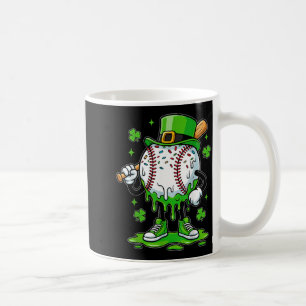 Baseball Drip For Boys Ice Cream Drip Youth St Pat Coffee Mug