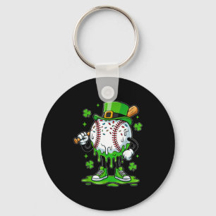 Baseball Drip For Boys Ice Cream Drip Youth St Pat Key Ring