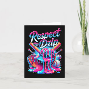 Baseball Drip For Boys Ice Cream Respect The Drip  Card