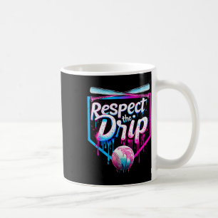 Baseball Drip For Boys Men Ice Cream Drip Respect Coffee Mug