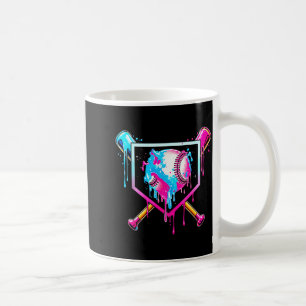 Baseball Drip Funny Ice Cream Dripng Matching Fami Coffee Mug
