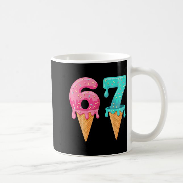 Baseball Drip Ice Cream 67 Baseball Lifestyle 101  Coffee Mug (Right)