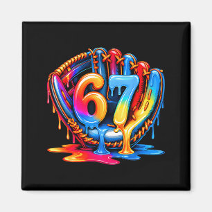 Baseball Drip Ice Cream 67 Baseball Lifestyle 101 Magnet