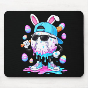 Baseball drip ice cream apparel youth boy happy mouse pad