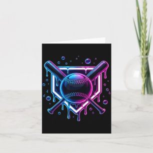 Baseball Drip Ice Cream Bat Kids Card