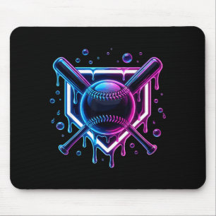 Baseball Drip Ice Cream Bat Kids  Mouse Pad