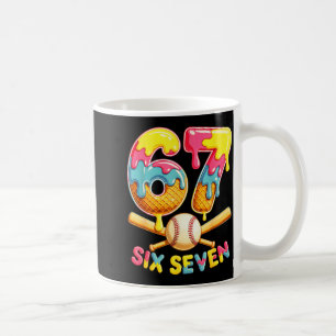 Baseball Drip Ice Cream Number 67 Player Lifestyle Coffee Mug