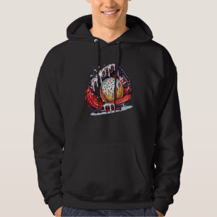 Baseball Drip Ice Cream Sprinkles Baseball Glove Hoodie