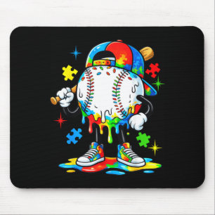Baseball drip icecream apparel youth boy autism mouse pad