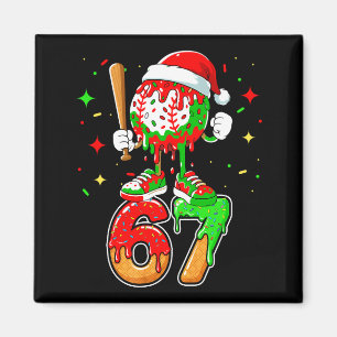 Baseball Drip Number 67 Meme Ice Cream Dripng Chri Magnet