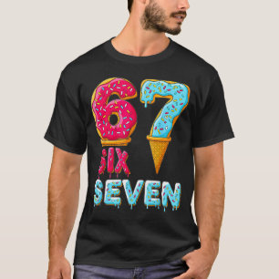 Baseball Drip Number 67 Player 67 Meme Ice Cream D T-Shirt