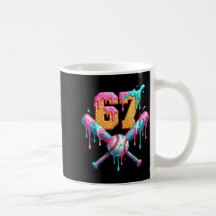 Baseball Drip Number 67 Player Coffee Mug