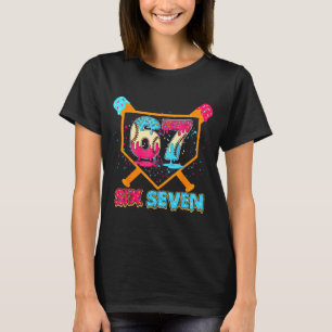 Baseball Drip Number 67 Player Or 67th Birthday  T-Shirt