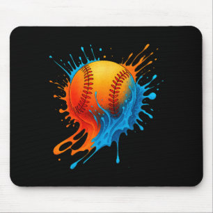 Baseball Drip Team For Boys And Girls Ice Cream Co Mouse Pad